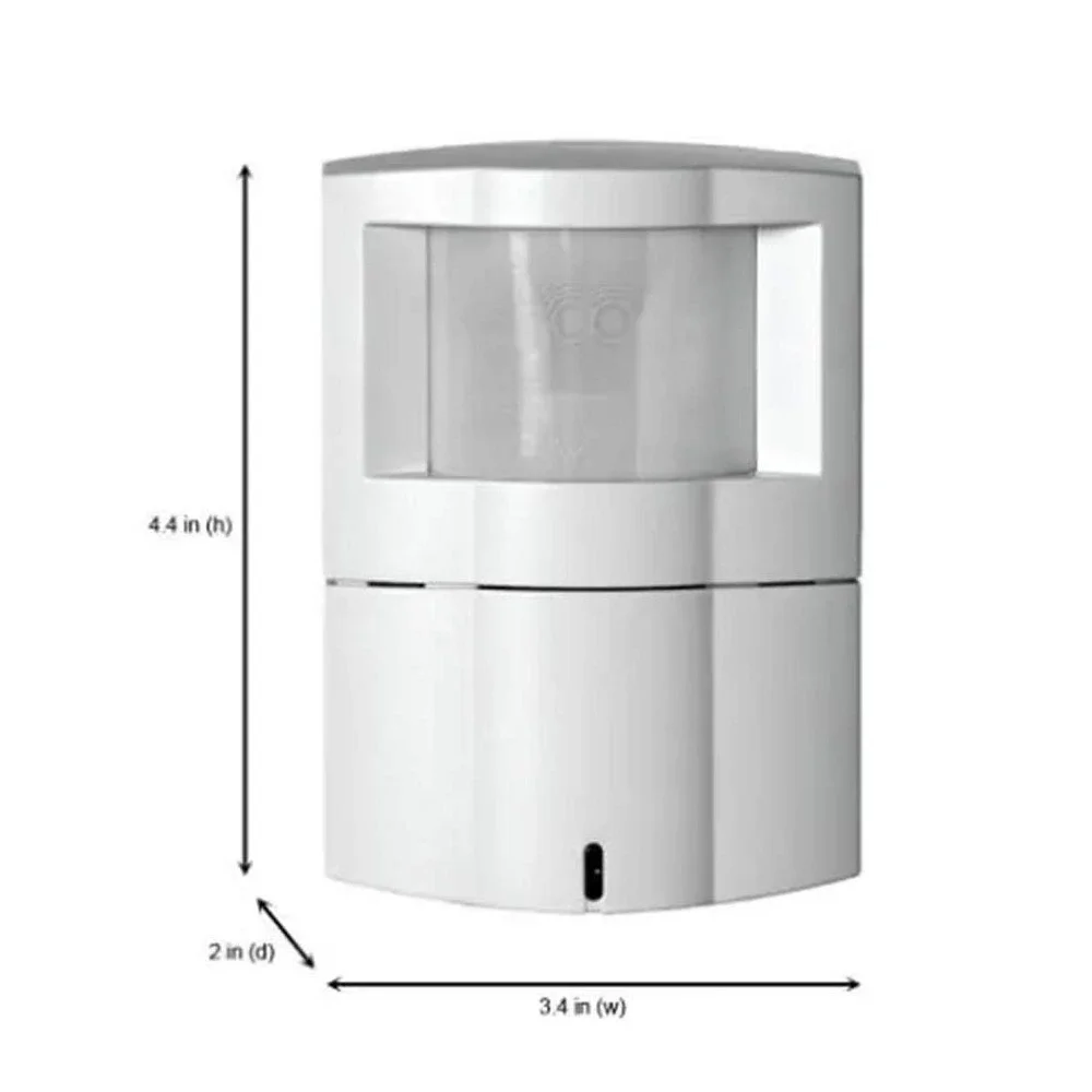 1200 sf. DC Passive Infrared Occupancy & Vacancy Sensor Wall Corner Mount, White